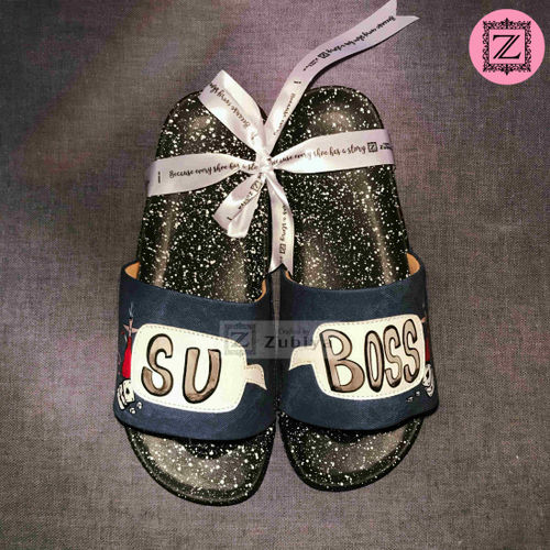 Su Boss Denim Slides